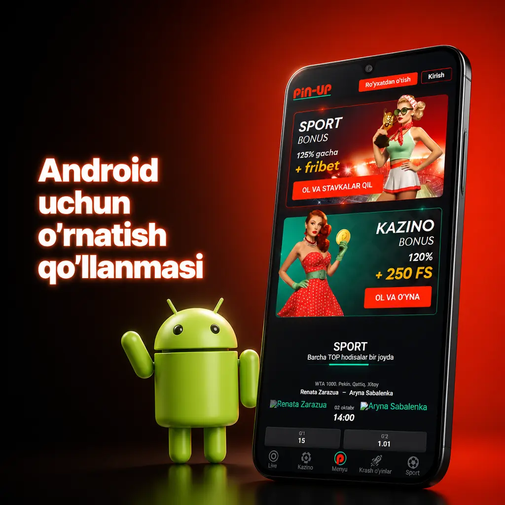 Pin-Up ilovasini Android uchun o'rnatish qo'llanmasi: APK yuklab olish, sozlash va ro'yxatdan o'tish bosqichlari