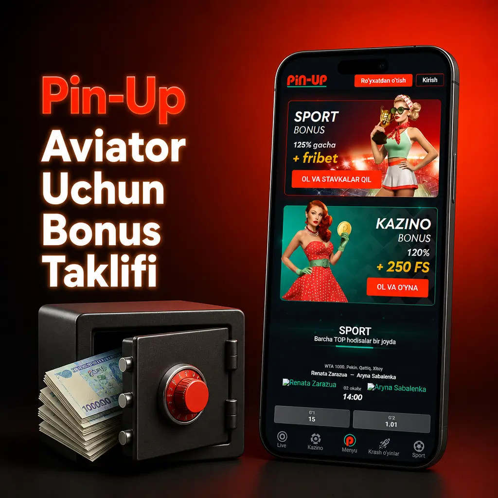 Pin-Up Aviator uchun ro'yxatdan o'tgan yangi o'yinchilarga birinchi depozitda 120% bonus va 250 FS taklifi