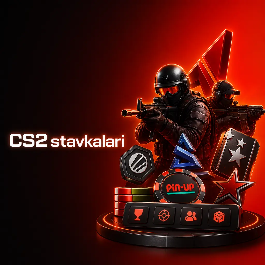 Pin-Up'da CS2 stavkalari: match g'olibi, handikap, jami raund va to'g'ri hisobga pre-match hamda live stavkalar