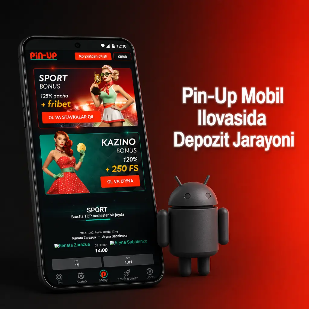Pin-Up mobil ilovasida depozit qilish bosqichlari: ilovani yuklab olish, kassaga kirish va to'lovni tasdiqlash